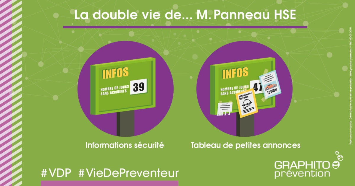 La Double Vie De M Panneau HSE Graphito Prevention